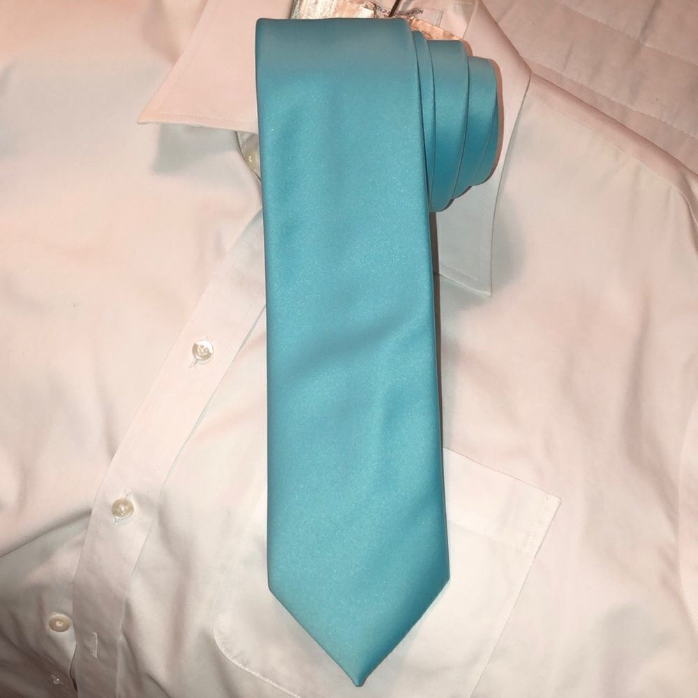 Dessy Group Teal High Quality Polyester Tie